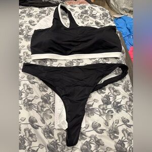 Fabletics Black and White Bikini Set
